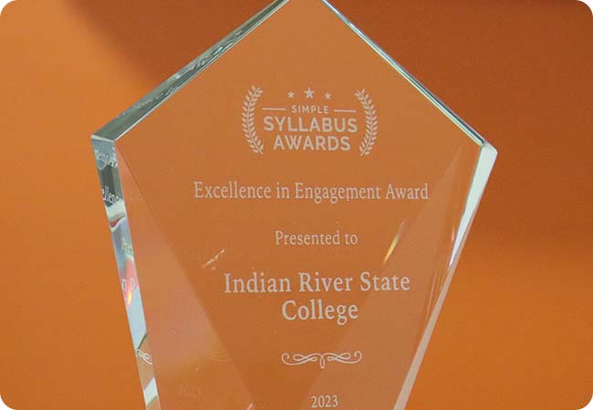 Syllabus Management Award Indian River Community College