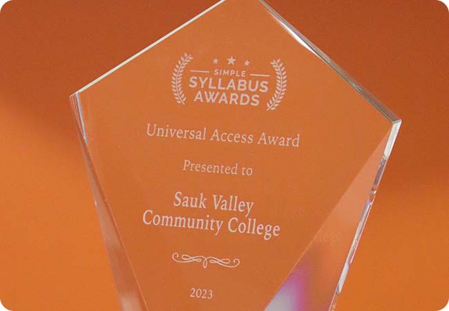 Syllabus Publishing Award SVCC