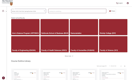 McMaster University Syllabus library