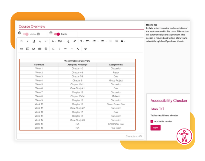 Integrated Accessibility Checker