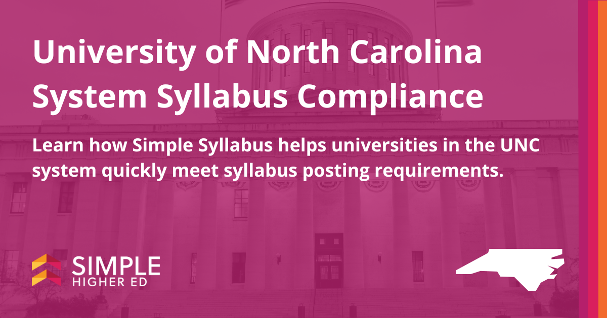 UNC System Syllabus Compliance - Simple Syllabus
